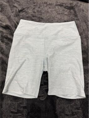 Victoria's Secret Light Gray/bluish  Biker Shorts with Mesh Pocket Detail Size 6